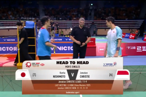 2025年 丹麦公开赛 QF 男单 西本拳太[日本] vs [印尼]乔纳坦·克里斯蒂