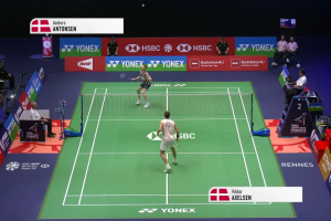 2025年 法国公开赛 QF 男单 安东森[丹麦] vs [丹麦]安塞龙