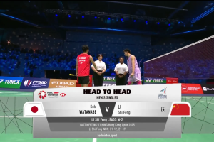 2025年 法国公开赛 QF 男单 渡边航贵[日本] vs [中国]李诗沣