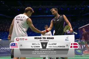 2025年 法国公开赛 QF 男双 吴世飞&努尔·伊祖丁·鲁姆萨尼[马来西亚] vs [丹麦]金·阿斯特鲁普&安德斯·斯考劳普·拉斯姆森