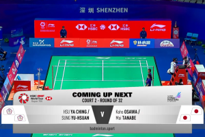 2025年 李宁中国大师赛 R32 女双 许雅晴&宋祐媗[中国台北] vs [日本]大泽佳步&田部真唯