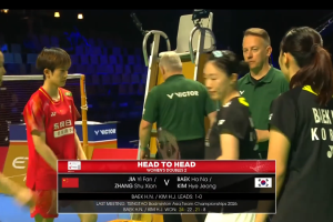 2026年 尤伯杯 F 女双 贾一凡&张姝贤[中国] vs [韩国]白荷娜&金慧贞