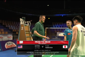 2026年 汤姆斯杯 G 男单 梁峻豪[马来西亚] vs [日本]奈良冈功大