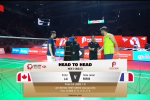 2026年 印尼公开赛 QF 男单 赖浩俊[加拿大] vs [法国]托马·朱尼尔·波波夫