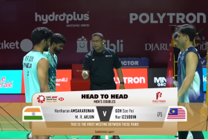 2026年 印尼公开赛 QF 男双 M.R. 阿琼&哈里哈兰·阿姆萨卡鲁南[印度] vs [马来西亚]吴世飞&伊祖丁
