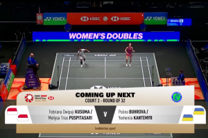 2026年 全英公开赛 R32 女双 法布里安娜·德维普吉·库苏马&梅丽莎·普斯皮塔·萨里[印尼] vs [乌克兰]波琳娜·布洛娃&叶夫赫尼亚·坎特米尔