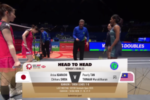 2026年 全英公开赛 R32 女双 五十岚有纱&志田千阳[日本] vs [马来西亚]陈康乐&蒂娜·穆拉利塔兰