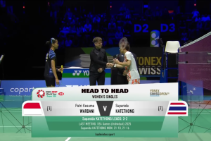 2026年 瑞士公开赛 F 女单 普特里·库苏马·瓦尔达尼[印尼] vs [泰国]苏巴尼达·革通