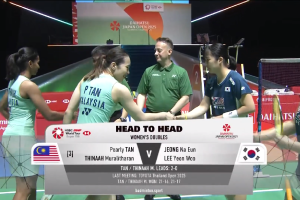 2025年 日本公开赛 QF 女双 陈康乐&蒂娜·穆拉利塔兰[马来西亚] vs [韩国]郑娜银&李妍雨