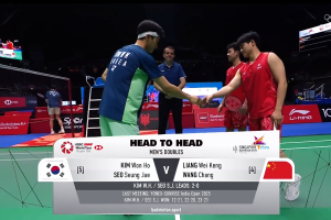 2025年 新加坡公开赛 QF 男双 金元昊&徐承宰[韩国] vs [中国]梁伟铿&王昶