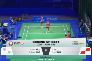 2026年 瑞士公开赛 R16 女双 许雅晴& 宋祐媗[中国台北] vs [中国]李怡婧&王漪朵