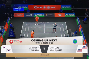 2026年 全英公开赛 R32 女双 李瑞珍&李妍雨[韩国] vs [美国]劳伦·林&艾莉森·李