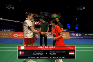 2026年 尤伯杯 QF 女单 莱恩·霍尔马克·杰克斯菲德[丹麦] vs [印尼]尼·卡德克·丁达·阿马蒂亚·普拉蒂维