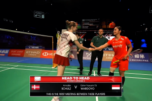 2026年 尤伯杯 QF 女单 阿美莱·舒尔茨[丹麦] vs [印尼]埃斯特·努鲁米·特里·瓦尔多约