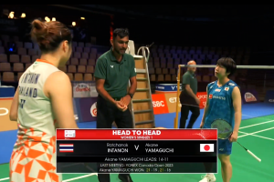 2026年 尤伯杯 QF 女单 拉差诺·因达农[泰国] vs [日本]山口茜