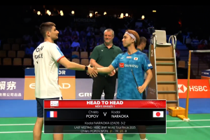 2026年 汤姆斯杯 QF 男单 克里斯托·波波夫[法国] vs [日本]奈良冈功大