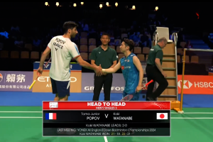 2026年 汤姆斯杯 QF 男单 托马·朱尼尔·波波夫[法国] vs [日本]渡边航贵