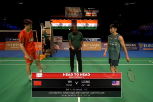 2026年 汤姆斯杯 QF 男单 石宇奇[中国] vs [马来西亚]梁峻豪