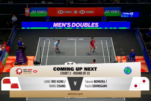 2026年 全英公开赛 R32 男双 梁伟铿&王昶[中国] vs [日本]野村拓海&霜上雄一
