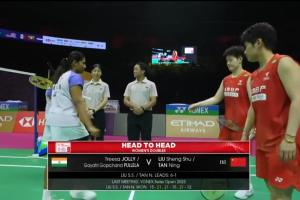 2026年 世界锦标赛 SF 女双 刘圣书&谭宁[中国] vs [印度]乔莉&普莱拉