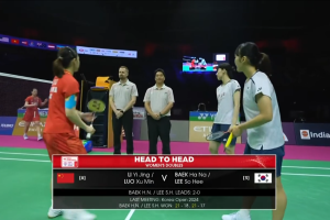 2026年 世界锦标赛 SF 女双 白荷娜&李绍希[韩国] vs [中国]李怡婧&罗徐敏