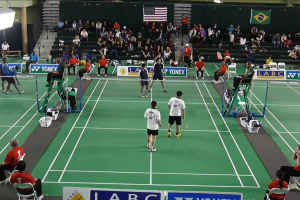 2012年 汤姆斯杯预赛泛美洲区 B组小组赛 男双  Phillip Chew&吴俊明[美国] vs [危地马拉]X&X